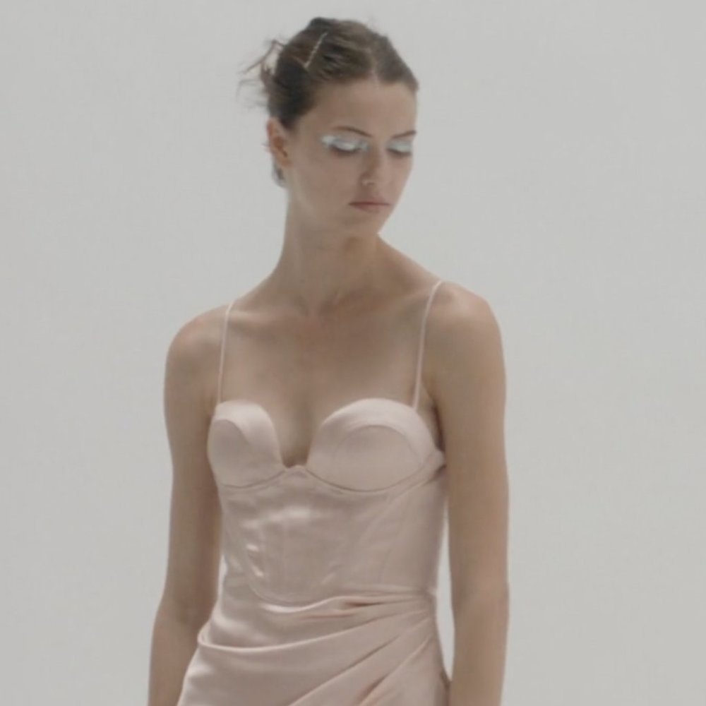 Zara Satin Effect Corset Dress - Picture 2 of 7